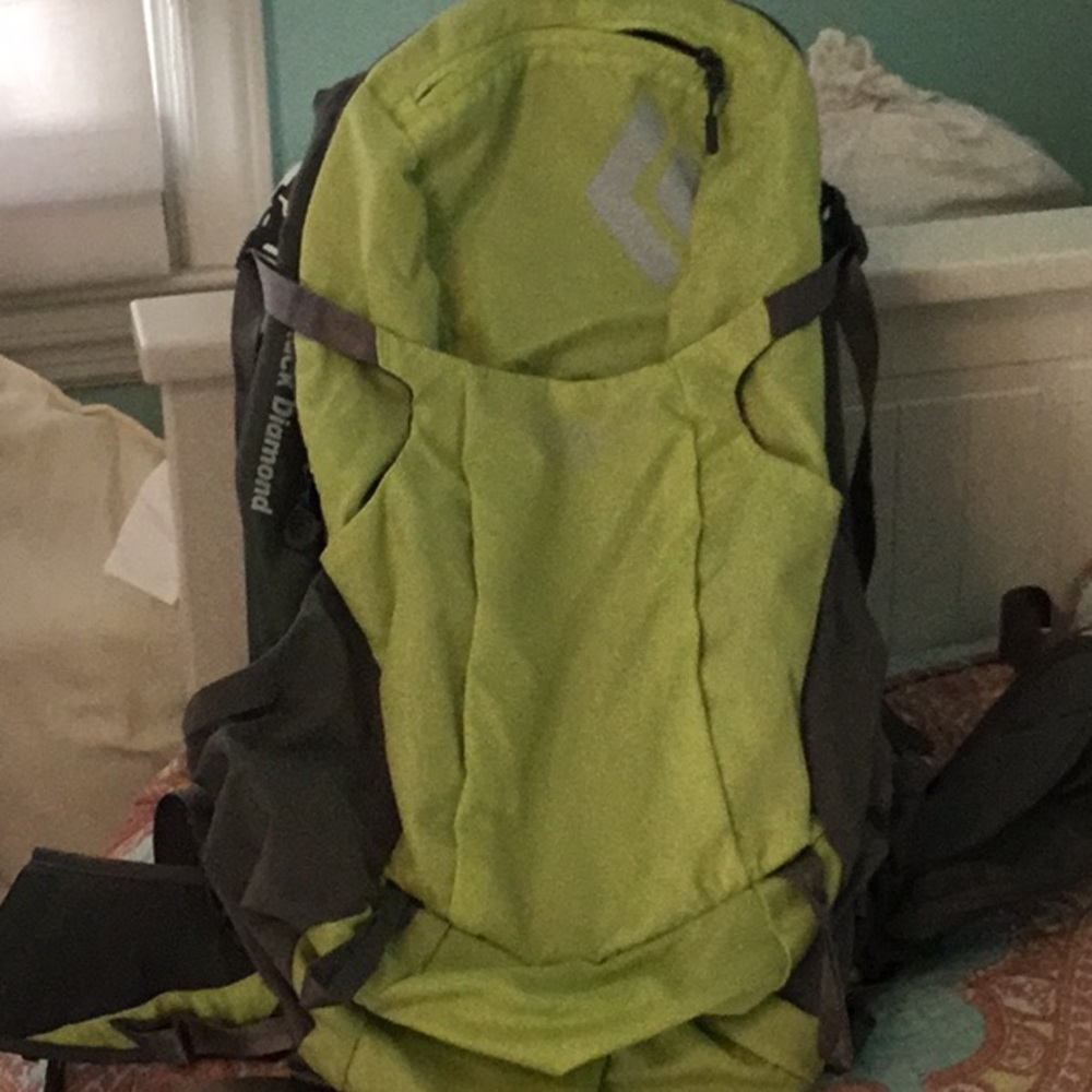 Black Diamond Green and Gray Backpack